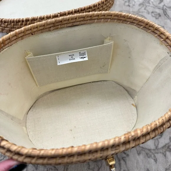 Vintage Magid Wicker Basket Bag - Picture 8 of 12